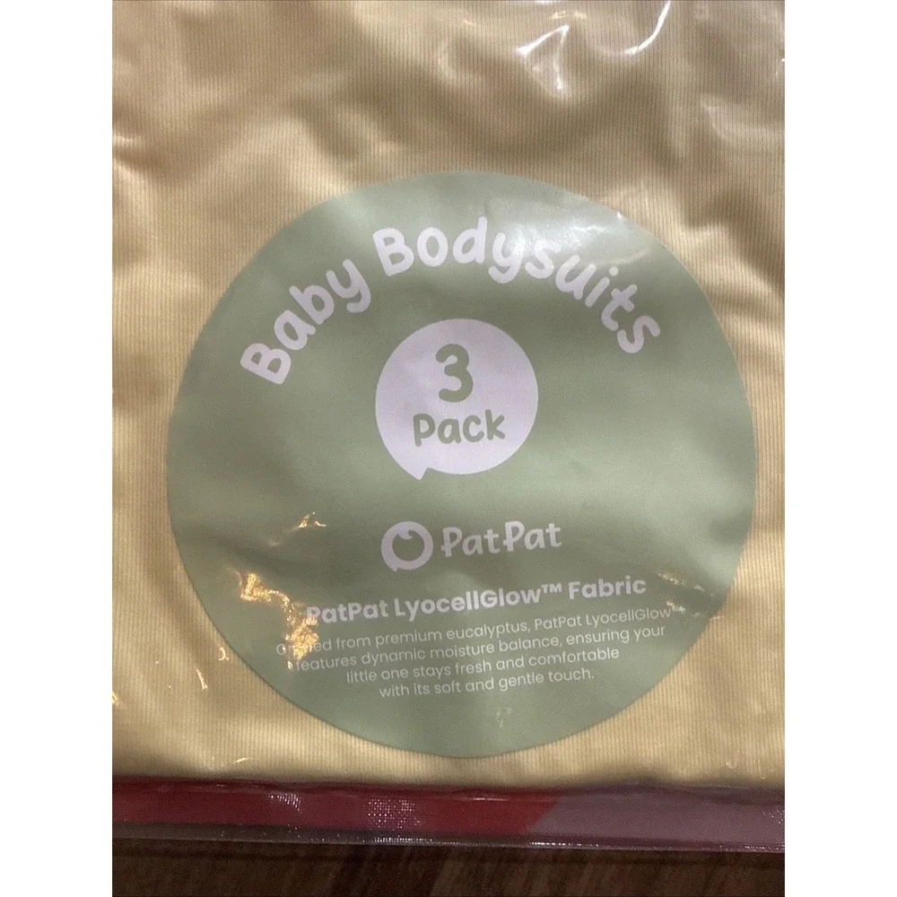 NEW PatPat Baby Bodysuits 3 Pack Short Sleeve for‎ Boy & Girl | 0-3 M